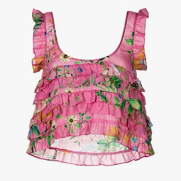 Cynthia Rowley Nola Ruffle Tank Blouse - Picture 4 of 17